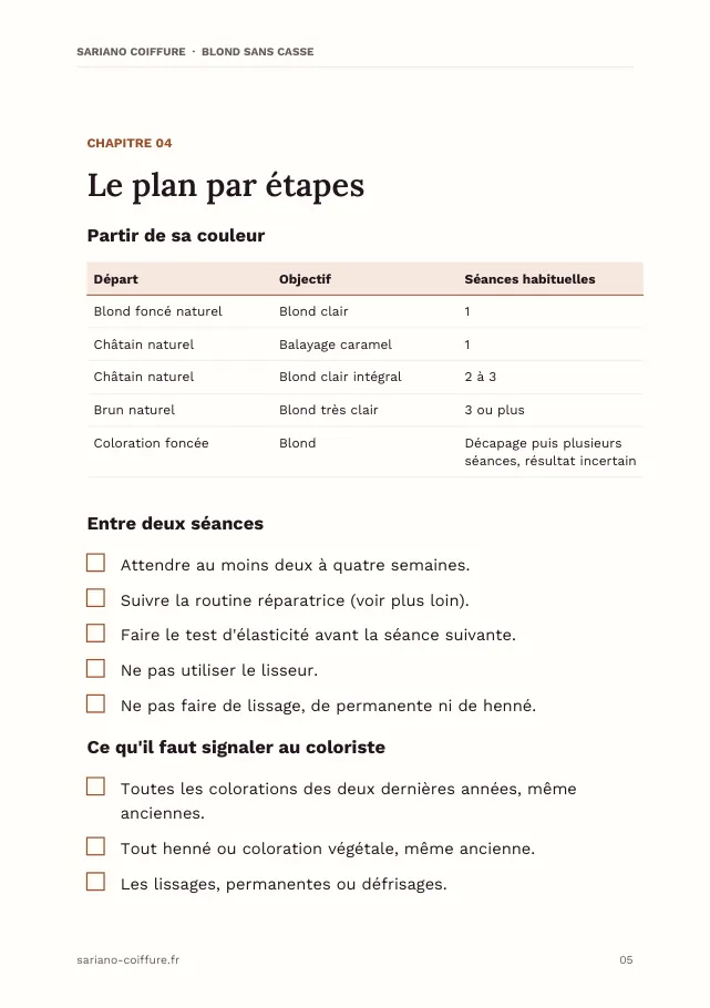 Aperçu de la page 5 de l'ebook Blond sans casse