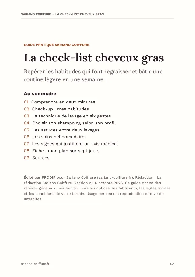 Aperçu de la page 2 de l'ebook La check-list cheveux gras