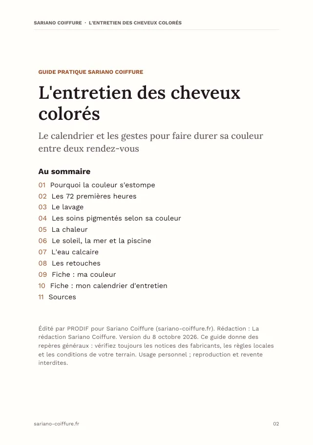 Aperçu de la page 2 de l'ebook L'entretien des cheveux colorés