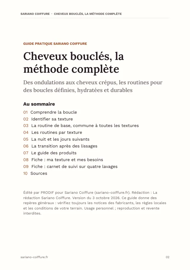 Aperçu de la page 2 de l'ebook Cheveux bouclés, la méthode complète