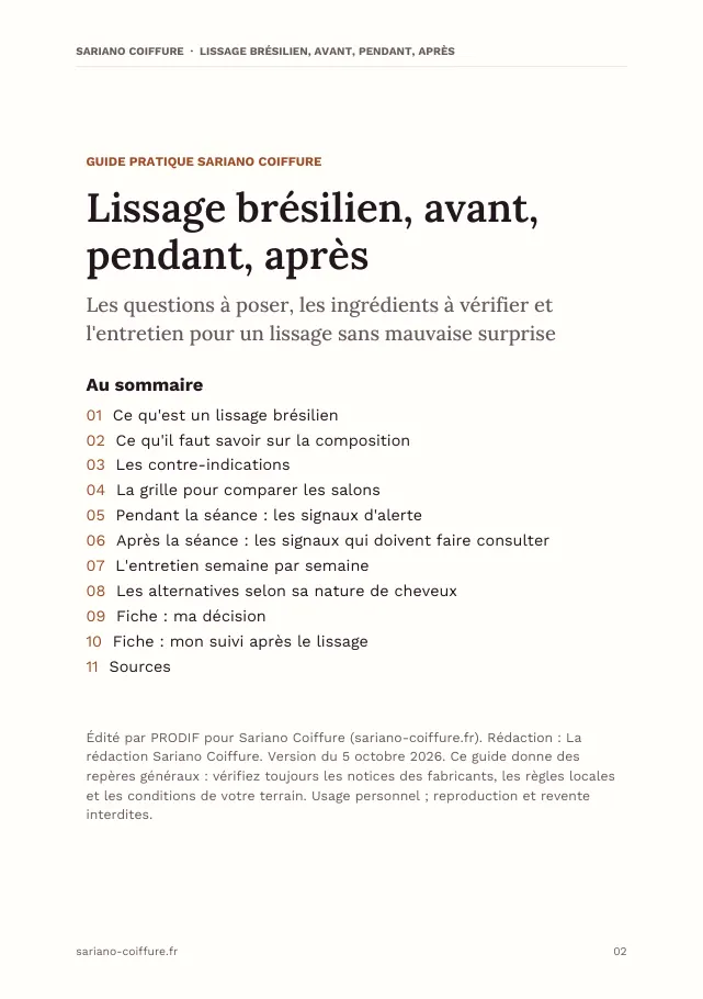 Aperçu de la page 2 de l'ebook Lissage brésilien, avant, pendant, après